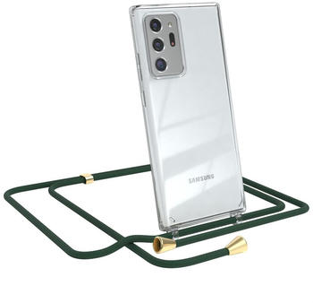 Eazy Case Handykette kompatibel mit Samsung Galaxy Note 20 Ultra Kette, Handyhülle mit Umhängeband, Handykordel, Schutzhülle, Kette, Silikonhülle, Silikon Cover, Grün