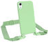 Eazy Case Premium Silikon 2 in 1 Handykette kompatibel mit Apple iPhone XR Handyhülle mit Umhängeband, Handykordel mit Silikonhülle, Hülle mit Band, Kette für Smartphone, Hell Grün