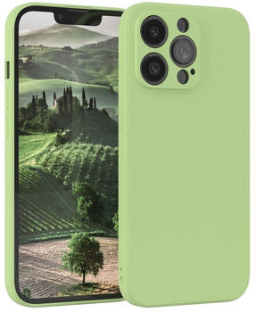 Eazy Case Silikon Handyhülle kompatibel mit Apple iPhone 13 Pro, Silikonhülle mit Kameraschutz, Silikonhülle, Schutzhülle, Bumper, Handy Case, Softcase, Grün