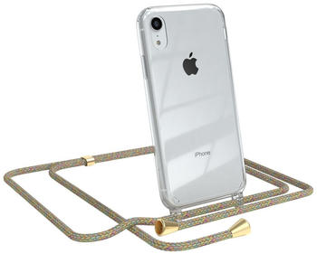 Eazy Case Handykette kompatibel mit Apple iPhone XR Kette, Handyhülle mit Umhängeband, Handykordel, Schutzhülle, Kette, Silikonhülle, Silikon Cover, Bunt
