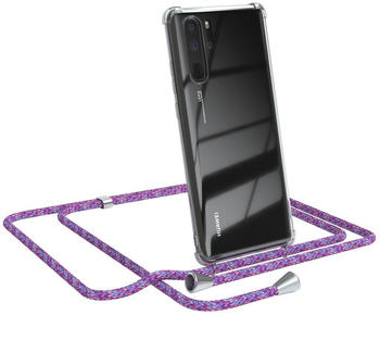 Eazy Case Handykette kompatibel mit Huawei P30 Pro Kette, Handyhülle mit Umhängeband, Handykordel, Schutzhülle, Kette, Silikonhülle, Silikon Cover, Einhorn Bunt