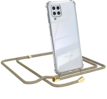 Eazy Case Handykette kompatibel mit Samsung Galaxy M22 / M32 / A22 4G Kette, Handyhülle mit Umhängeband, Handykordel, Schutzhülle, Kette, Silikonhülle, Silikon Cover, Bunt