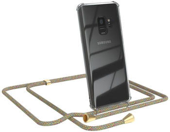Eazy Case Handykette kompatibel mit Samsung Galaxy S9 Kette, Handyhülle mit Umhängeband, Handykordel, Schutzhülle, Kette, Silikonhülle, Silikon Cover, Bunt