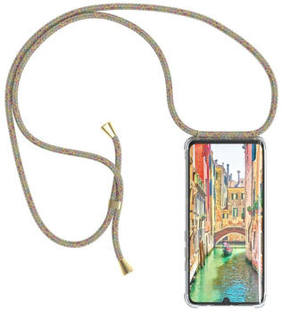 Eazy Case Handykette kompatibel mit Xiaomi Mi Note 10 Lite Kette, Handyhülle mit Umhängeband, Handykordel, Schutzhülle, Kette, Silikonhülle, Silikon Cover, Bunt