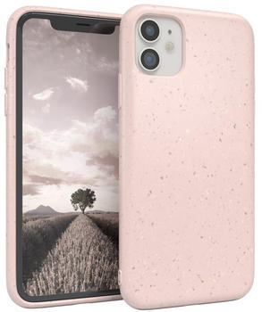 Eazy Case EAZY CASESchutzhülle kompatibel mit Apple iPhone 11 , Hülle biologisch abbaubar, nachhaltigesCase mit Kameraschutz bestehend aus Pflazenfasern, Pink