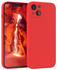 Eazy Case Silikon Handyhülle kompatibel mit Apple iPhone 13, Silikonhülle mit Kameraschutz, Silikonhülle, Schutzhülle, Bumper, Handy Case, Softcase, Rot