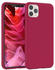 Eazy Case Silikon Hülle kompatibel mit Apple iPhone 11 Pro Max, Slimcover mit Kameraschutz, Silikonhülle, Schutzhülle, Bumper, Handy Case, Hülle, Silicon Case, Beere, Rot