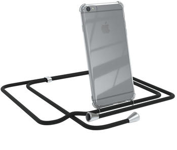 Eazy Case Handykette kompatibel mit Apple iPhone 6 / 6S Kette, Handyhülle mit Umhängeband, Handykordel, Schutzhülle, Kette, Silikonhülle, Silikon Cover, Schwarz