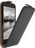 Eazy Case Hülle kompatibel mit Samsung Galaxy J3 (2017) Klapphülle, Handyhülle aufklappbar, Schutzhülle, Flipcover, Case vertikal klappbar, aus Kunstleder, Schwarz