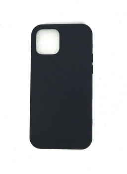 Eazy Case Silikon Hülle kompatibel mit Apple iPhone 12 / 12 Pro, Slimcover mit Kameraschutz, Silikonhülle, Schutzhülle, Bumper, Handy Case, Hülle, Silicon Case, Schwarz