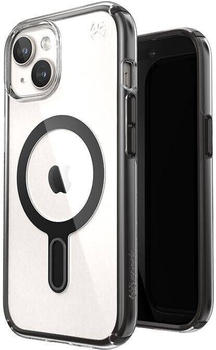 Speck Schutzhülle Presidio Perfect-Clear ClickLock MagSafe für Apple iPhone 15 / 14 / 13, Transparent und Rauchfarben