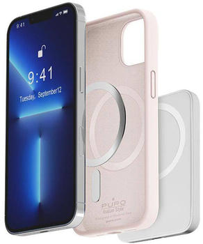 Puro ICON MAG MagSafe Hülle für Apple iPhone 14 Pro pink (iPhone 14 Pro) Smartphone Hülle Violett