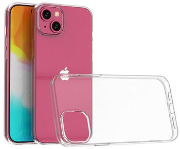 Wigento Handyhülle Für Apple iPhone 15 Plus Schutz Zubehör Handy Hülle H9 Glas TPU Hülle dünn Transparent