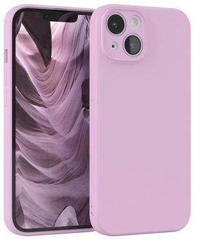 Eazy Case Silikon Handyhülle kompatibel mit iPhone 14, zweilagiges Slimcover mit Kameraschutz und Innenfutter, Silikonhülle, Schutzhülle, Bumper, Handy Case, Hülle, Softcase, Flieder