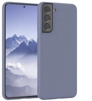 Eazy Case Silikon Handyhülle kompatibel mit Samsung Galaxy S21 5G, zweilagiges Slimcover mit Kameraschutz und Innenfutter, Silikonhülle, Schutzhülle, Bumper, Handy Case, Hülle, Softcase, EIS Blau