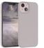 Eazy Case Premium Silikon Handyhülle kompatibel mit iPhone 13, Slimcover mit Kameraschutz und Innenfutter, Silikonhülle, Schutzhülle, Bumper, Handy Case, Hülle, Softcase, Rosa Braun