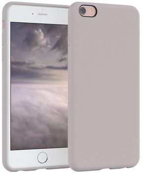 Eazy Case Premium Silikon Handyhülle kompatibel mit iPhone 6 / 6S, Slimcover mit Kameraschutz und Innenfutter, Silikonhülle, Schutzhülle, Bumper, Handy Case, Hülle, Softcase, Rosa Braun