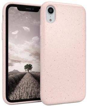 Eazy Case Bio Handyhülle kompatibel mit iPhone XR, nachhaltiges Bio Case, Schutzhülle biologisch abbaubar, TPU Slimcover Hülle mit Kameraschutz, aus Pflanzenfasern, Pink