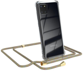 Eazy Case Handykette kompatibel mit Samsung Galaxy Note 10 Lite Handyhülle mit Umhängeband, Handykordel mit Schutzhülle, Silikonhülle, Hülle mit Band, Stylische Kette für Smartphone, Rainbow