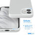 Eazy Case Premium Silikon Handyhülle kompatibel mit iPhone 12 Mini, Slimcover mit Kameraschutz und Innenfutter, Silikonhülle, Schutzhülle, Bumper, Handy Case, Hülle, Softcase, Weiß