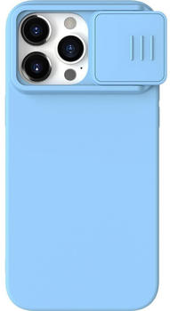 Nillkin Schutzhülle mit Kameraslider CamShield Silky für iPhone 15 Pro, Hellblau