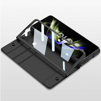 Wigento 97561 Für Samsung Galaxy Z Fold5 5G Schutzhülle Kunstleder + Stifthalterung