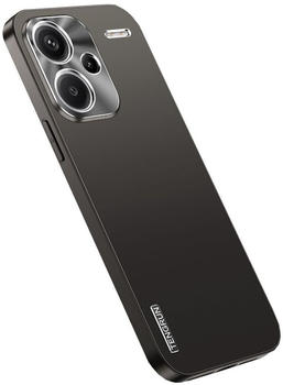 Wigento 97855 Für Xiaomi Redmi Note 13 Pro Plus Feinmattes Metall Design Hülle Schwarz