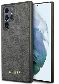 Guess GUHCS24LG4GFGR Hülle für S24 Ultra S928 Schwarz hardcase 4G Metal Gold Logo