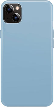 XQISIT Silicone Case Anti Bac (iPhone 14 Plus) Blau