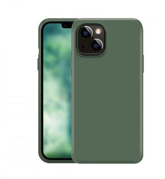 XQISIT Silicone Case Anti Bac (iPhone 14 Plus) Grün