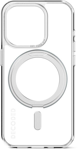 Decoded Recycled Plastic Loop Stand BackCover für iPhone 15 Pro - Transparent