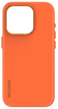 Decoded AntiMicrobial Silicone Backcover für iPhone 15 Pro - Apricot Crush (Orange)