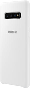 Samsung Silicone Cover (Galaxy S10+) weiß