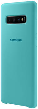 Samsung Silicone Cover (Galaxy S10+) grün