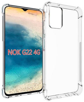 Wigento Handyhülle Für Nokia G22 4G Schock TPU Schutzhülle Handy Hülle Case Transparent