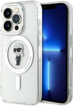 Karl Lagerfeld IML Ikonik MagSafe Back Cover für iPhone 15 Pro transparent