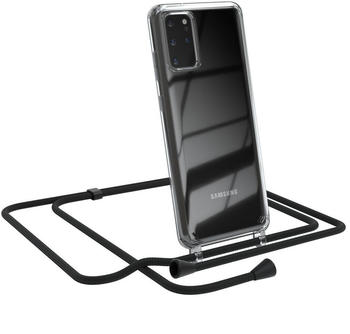 Eazy Case Handykette kompatibel mit Samsung Galaxy S20 Plus / S20 Plus 5G Handyhülle mit Umhängeband, Handykordel mit Schutzhülle, Silikonhülle, Hülle mit Band, Kette, Schwarz - Clips Schwarz