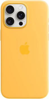 Apple Silikon Case mit MagSafe (iPhone 15 Pro Max) Warmgelb