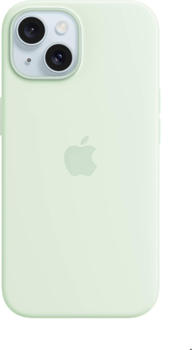 Apple Silikon Case mit MagSafe (iPhone 15) Blassmint