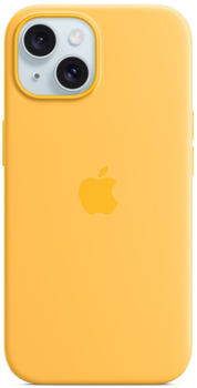 Apple Silikon Case mit MagSafe (iPhone 15) Warmgelb