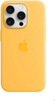 Apple Silikon Case mit MagSafe (iPhone 15 Pro) Warmgelb