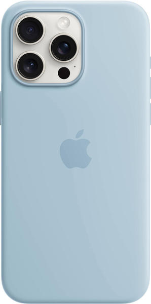 Apple Silikon Case mit MagSafe (iPhone 15 Pro Max) Hellblau