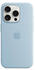 Apple Silikon Case mit MagSafe (iPhone 15 Pro) Hellblau