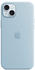 Apple Silikon Case mit MagSafe (iPhone 15 Plus) Hellblau
