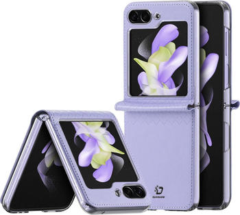 Dux Ducis Case Bril Series Leder Hülle (für Galaxy Z Flip 5) Violett