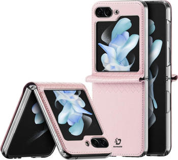 Dux Ducis Case Bril Series Leder Hülle (für Galaxy Z Flip 5) Pink