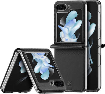 Dux Ducis Case Bril Series Leder Hülle (für Galaxy Z Flip 5) Schwarz