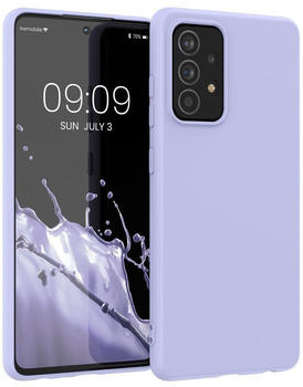 kwmobile Hülle kompatibel mit Samsung Galaxy A52 / A52 5G / A52s 5G Hülle - weiches TPU Silikon Case - Cover geeignet für kabelloses Laden - Pastell Lavendel