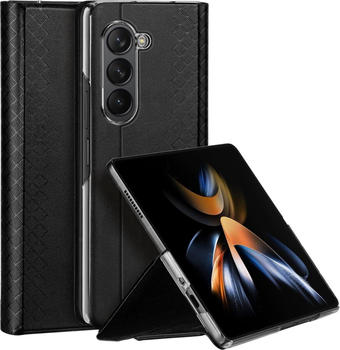 Dux Ducis Case Bril Leder Flip Wallet Case für Samsung für Galaxy Z Fold5 5G - Schwarz (für Galaxy Z Fold 5) Schwarz