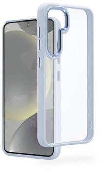 Hama Protect Backcover Samsung Galaxy S24 Transparent, Blau Induktives Laden, Stoßfest
